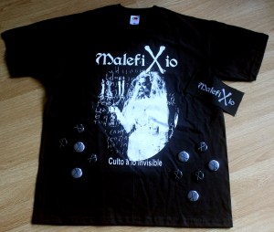 Malefixio Pack Camiseta Parche Chapa